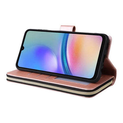 For Samsung Galaxy A05s 4G Magnetic Case Leather Zipper Wallet Phone Cover