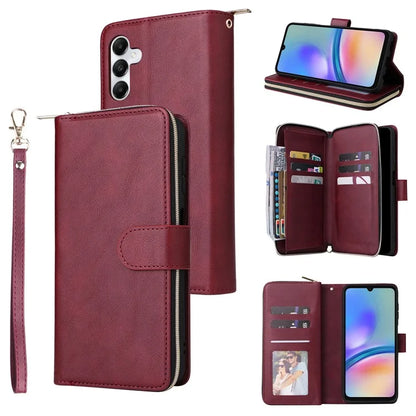 For Samsung Galaxy A05s 4G Magnetic Case Leather Zipper Wallet Phone Cover