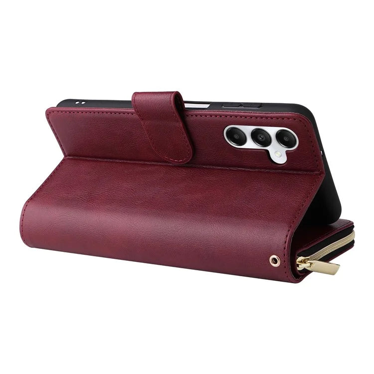 For Samsung Galaxy A05s 4G Magnetic Case Leather Zipper Wallet Phone Cover