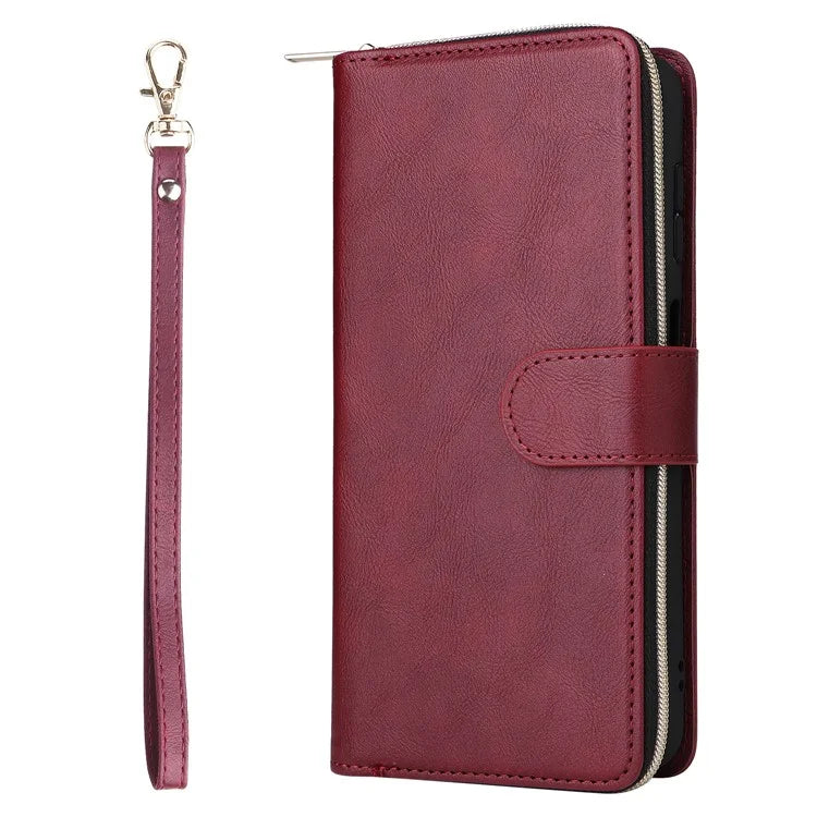 For Samsung Galaxy A05s 4G Magnetic Case Leather Zipper Wallet Phone Cover