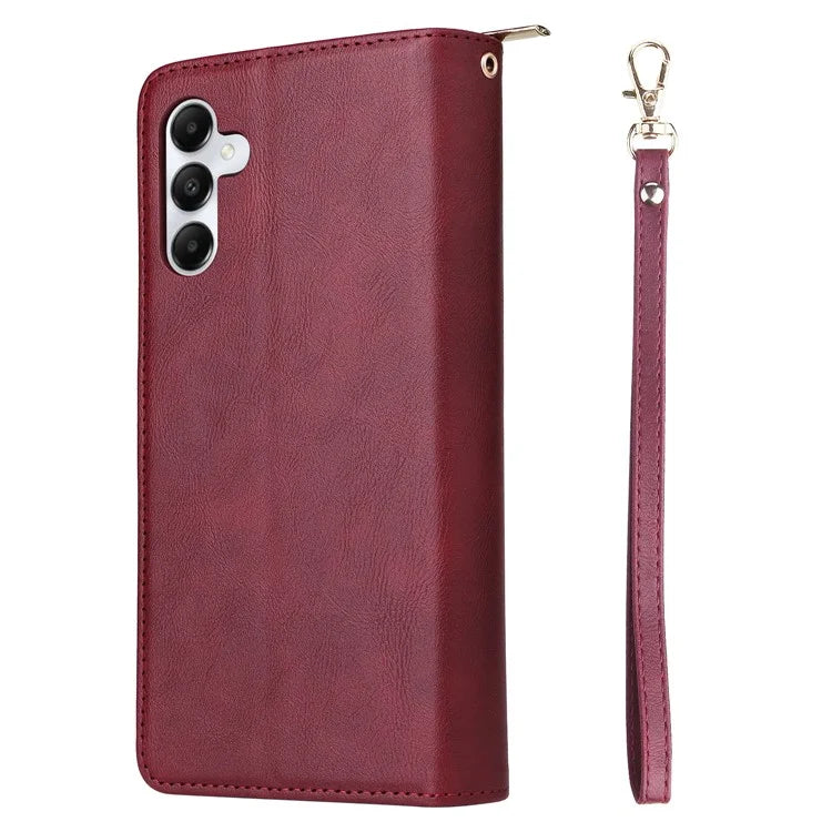 For Samsung Galaxy A05s 4G Magnetic Case Leather Zipper Wallet Phone Cover