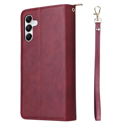 For Samsung Galaxy A05s 4G Magnetic Case Leather Zipper Wallet Phone Cover