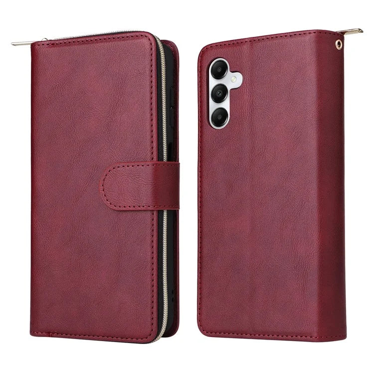 For Samsung Galaxy A05s 4G Magnetic Case Leather Zipper Wallet Phone Cover