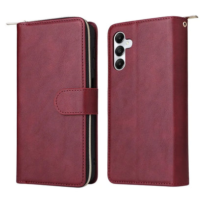 For Samsung Galaxy A05s 4G Magnetic Case Leather Zipper Wallet Phone Cover