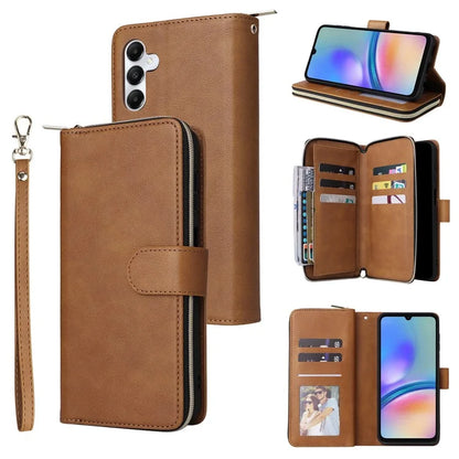 For Samsung Galaxy A05s 4G Magnetic Case Leather Zipper Wallet Phone Cover