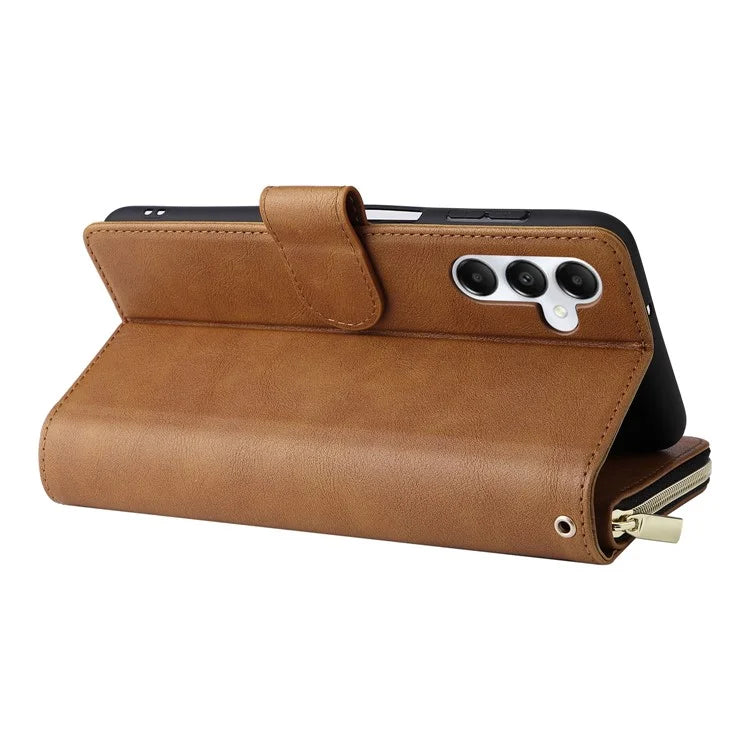 For Samsung Galaxy A05s 4G Magnetic Case Leather Zipper Wallet Phone Cover