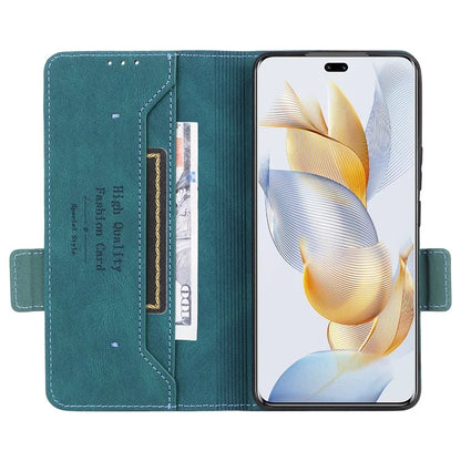 For Honor 90 Pro Case Hardware Decor Leather Flip Phone Cover