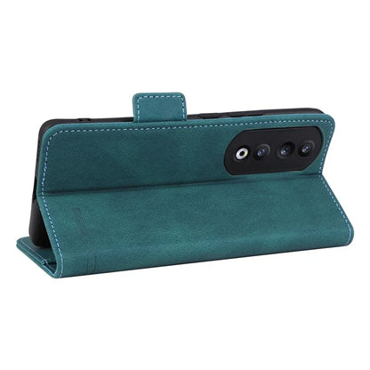 For Honor 90 Pro Case Hardware Decor Leather Flip Phone Cover