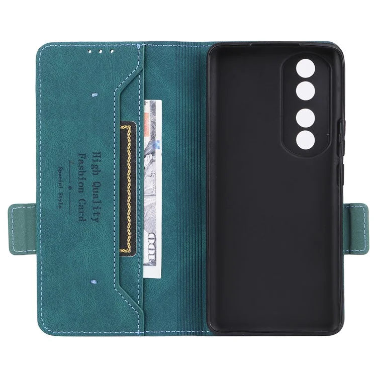 For Honor 90 Pro Case Hardware Decor Leather Flip Phone Cover