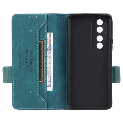 For Honor 90 Pro Case Hardware Decor Leather Flip Phone Cover