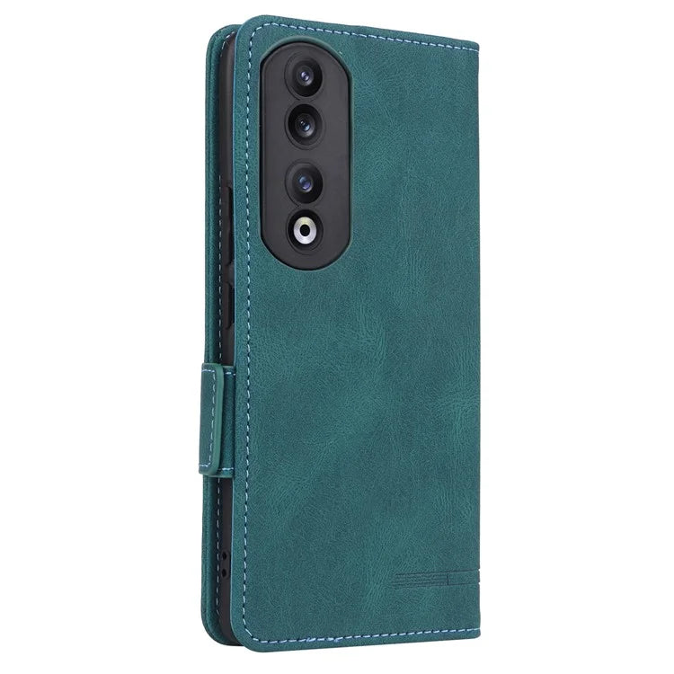 For Honor 90 Pro Case Hardware Decor Leather Flip Phone Cover