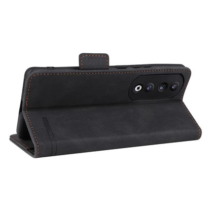 For Honor 90 Pro Case Hardware Decor Leather Flip Phone Cover