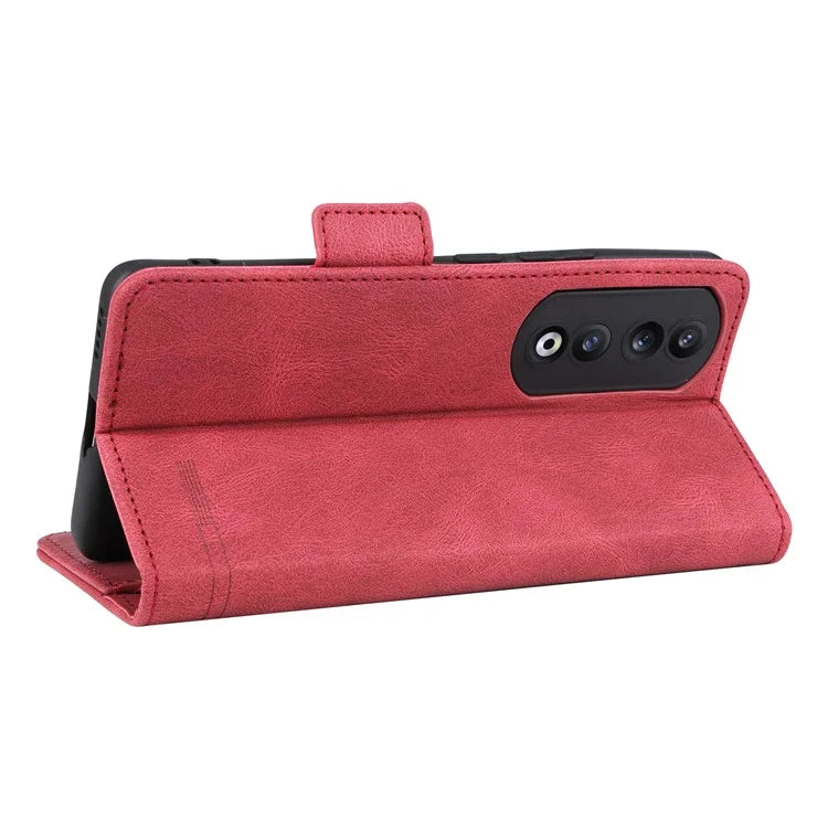 For Honor 90 Pro Case Hardware Decor Leather Flip Phone Cover