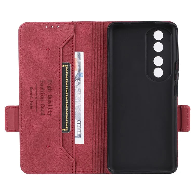For Honor 90 Pro Case Hardware Decor Leather Flip Phone Cover