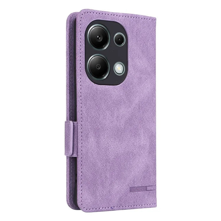 For Xiaomi Redmi Note 13 Pro 4G / Poco M6 Pro 4G Case PU Leather Folio Wallet Phone Cover