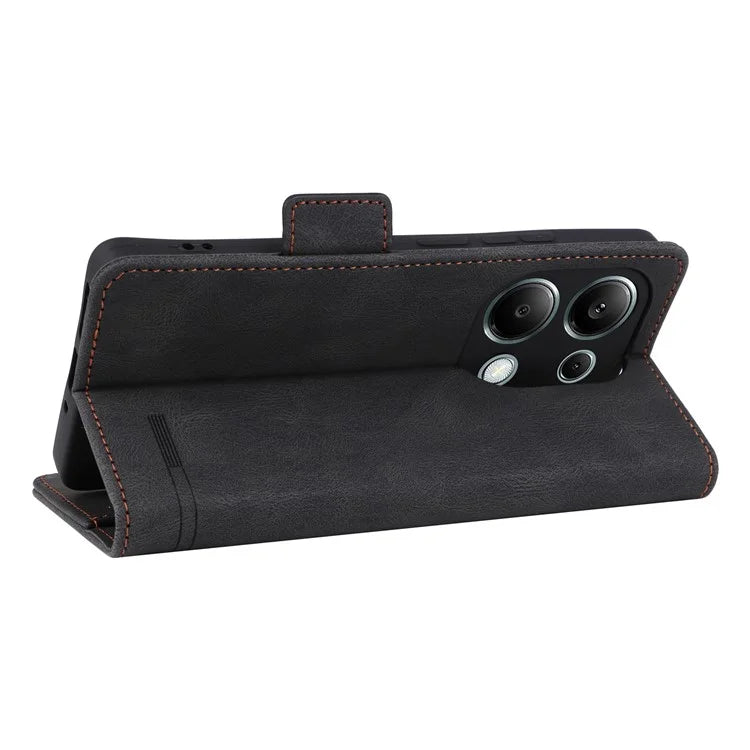 For Xiaomi Redmi Note 13 Pro 4G / Poco M6 Pro 4G Case PU Leather Folio Wallet Phone Cover