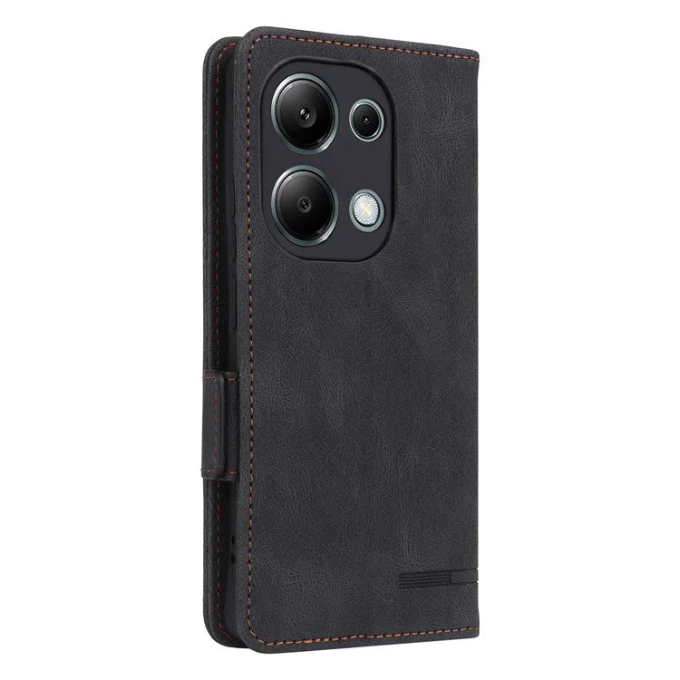 For Xiaomi Redmi Note 13 Pro 4G / Poco M6 Pro 4G Case PU Leather Folio Wallet Phone Cover
