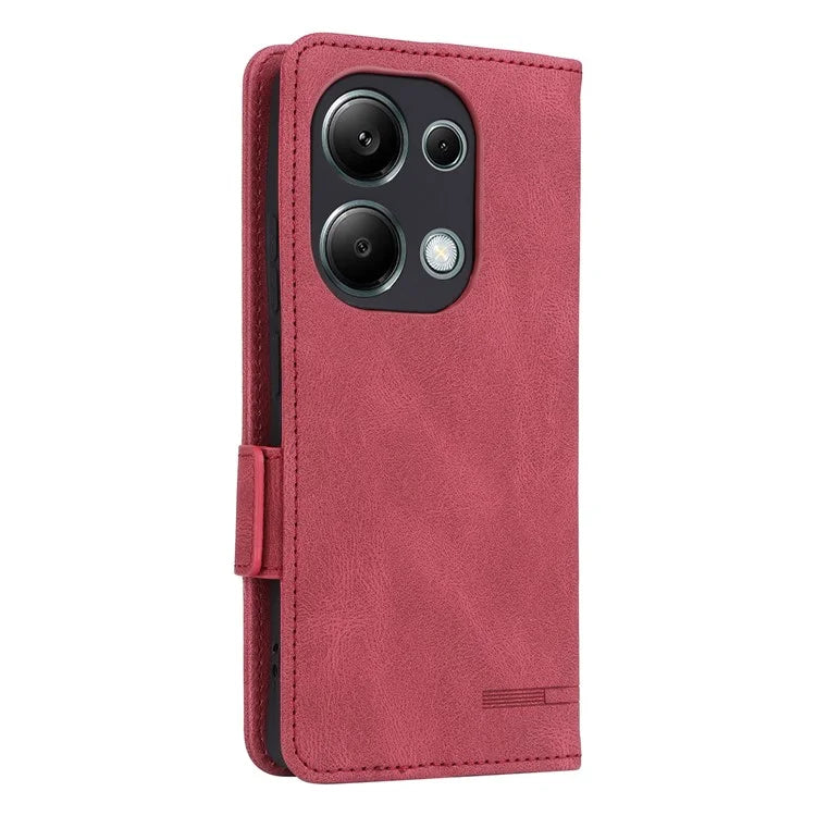 For Xiaomi Redmi Note 13 Pro 4G / Poco M6 Pro 4G Case PU Leather Folio Wallet Phone Cover