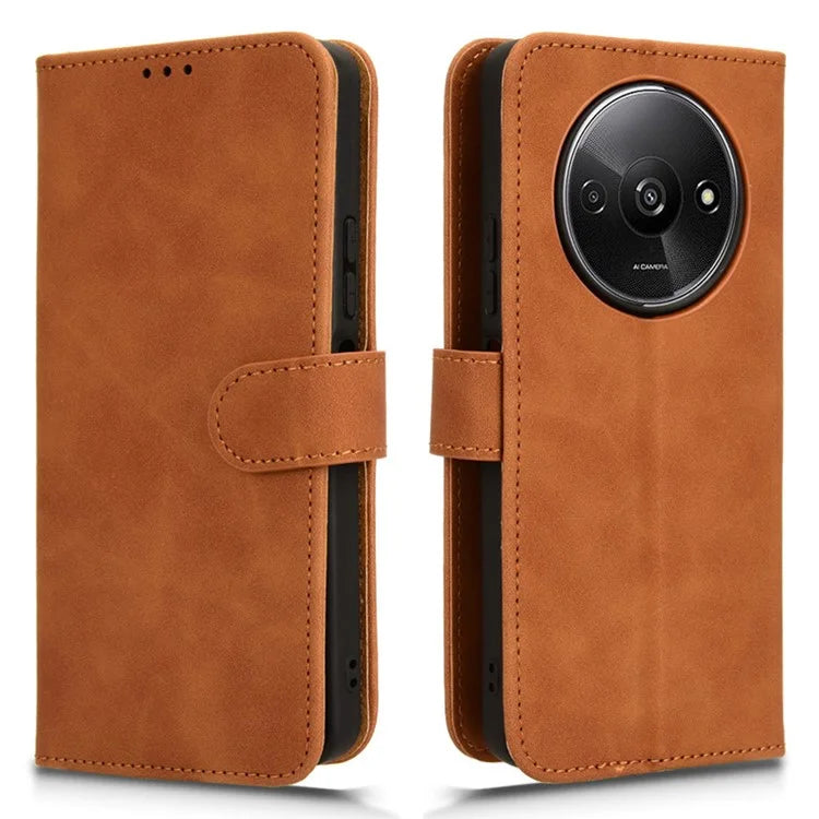 For Xiaomi Redmi A3 Case PU Leather Skin Touch Feeling Wallet Phone Cover