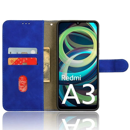 For Xiaomi Redmi A3 Case PU Leather Skin Touch Feeling Wallet Phone Cover