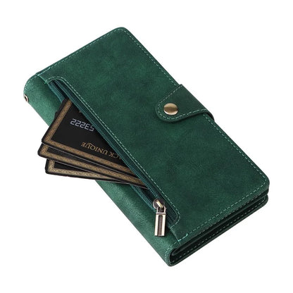 For Xiaomi Redmi Note 13 Pro+ 5G Case Rivet Decor PU Leather Wrist Strap Phone Cover