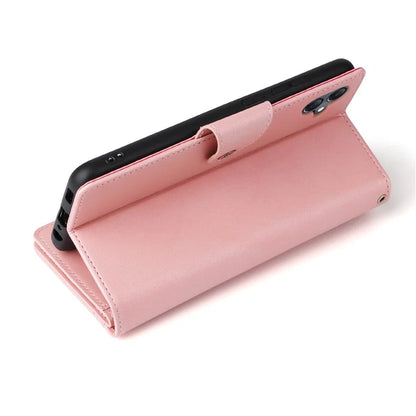 For Samsung Galaxy A05 4G Leather Case Wallet Zipper Pocket Phone Cover Rivet Decor