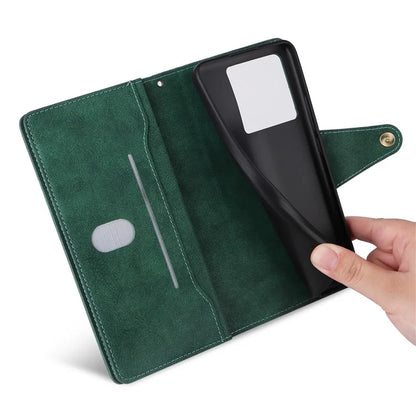 For Xiaomi 13T / 13T Pro / Redmi K60 Ultra Case Zipper Pocket PU Leather Phone Cover with Wrist Strap