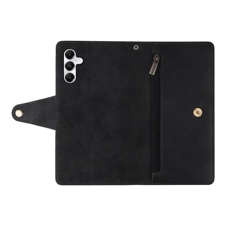 For Samsung Galaxy A05s 4G Case Folio PU Leather Flip Phone Cover with 9 Card Slots Stand