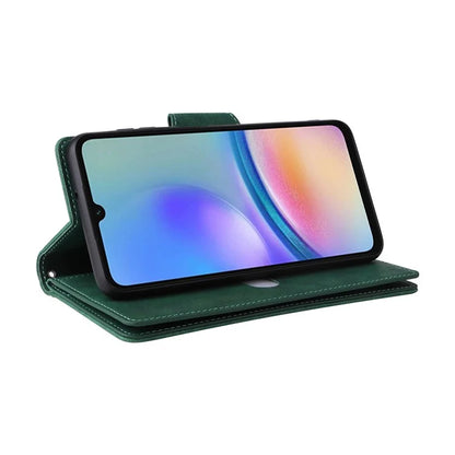 For Samsung Galaxy A05s 4G Case Folio PU Leather Flip Phone Cover with 9 Card Slots Stand