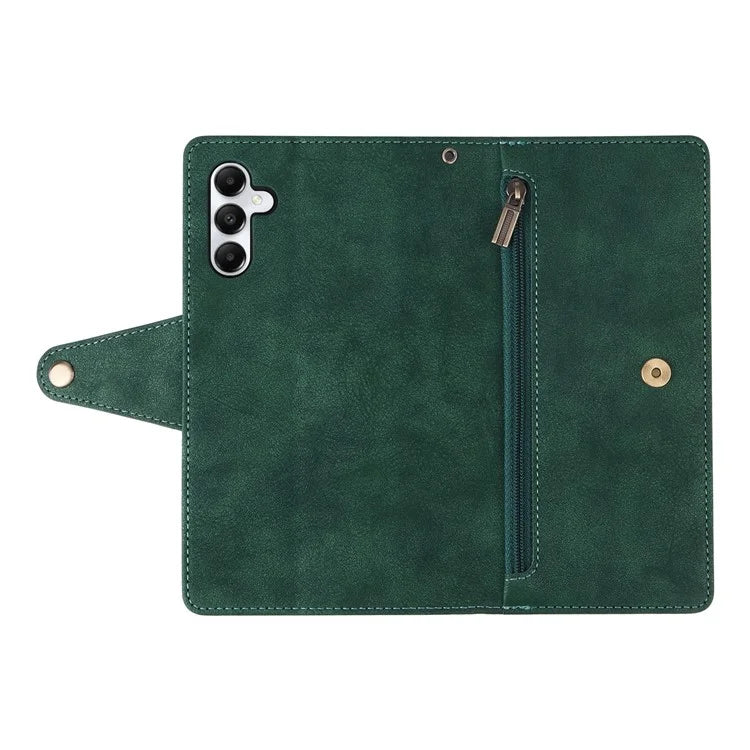 For Samsung Galaxy A05s 4G Case Folio PU Leather Flip Phone Cover with 9 Card Slots Stand
