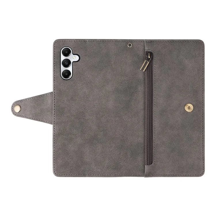For Samsung Galaxy A05s 4G Case Folio PU Leather Flip Phone Cover with 9 Card Slots Stand