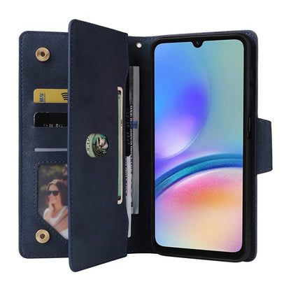 For Samsung Galaxy A05s 4G Case Folio PU Leather Flip Phone Cover with 9 Card Slots Stand