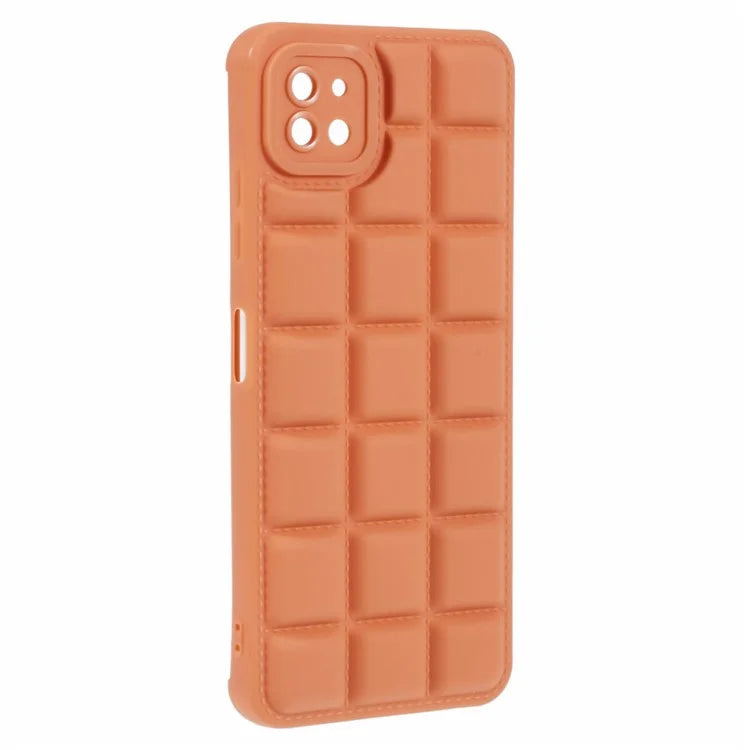 For Samsung Galaxy A22 5G (EU Version) / A22S / F42 5G Case Down Jacket TPU Phone Cover