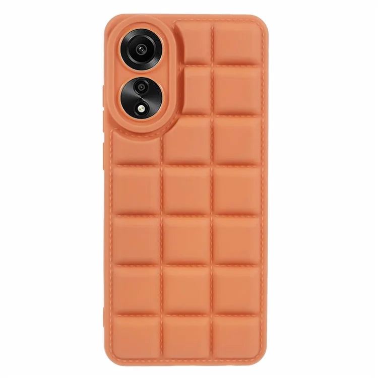 For Oppo A78 4G Protective Case Down Jacket TPU Phone Back Cover