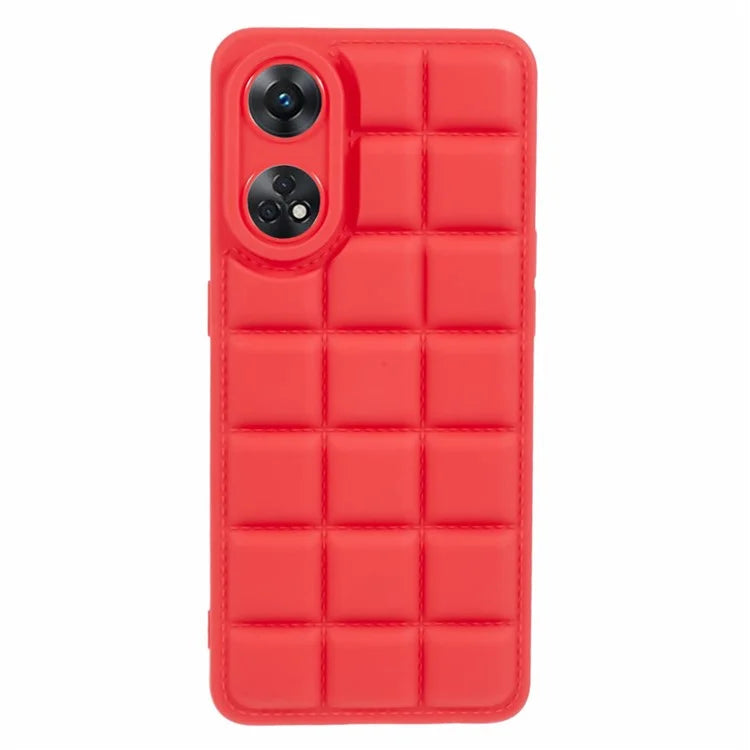 For Oppo Reno8 T 4G Case Down Jacket Anti-Scratch TPU Phone Cover
