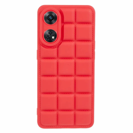 For Oppo Reno8 T 4G Case Down Jacket Anti-Scratch TPU Phone Cover