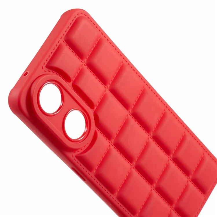 For Oppo Reno8 T 4G Case Down Jacket Anti-Scratch TPU Phone Cover