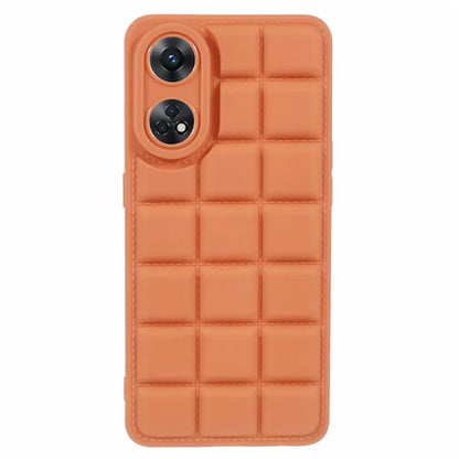 For Oppo Reno8 T 4G Case Down Jacket Anti-Scratch TPU Phone Cover