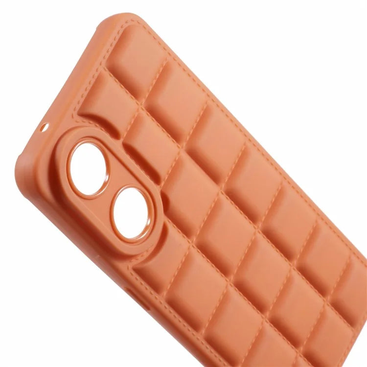 For Oppo Reno8 T 4G Case Down Jacket Anti-Scratch TPU Phone Cover