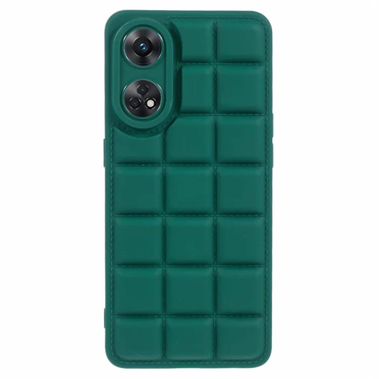 For Oppo Reno8 T 4G Case Down Jacket Anti-Scratch TPU Phone Cover