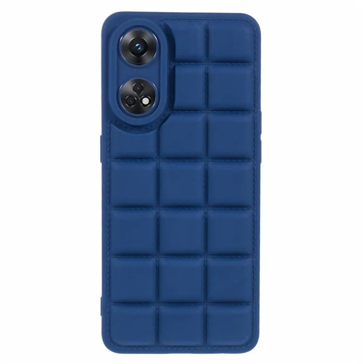 For Oppo Reno8 T 4G Case Down Jacket Anti-Scratch TPU Phone Cover