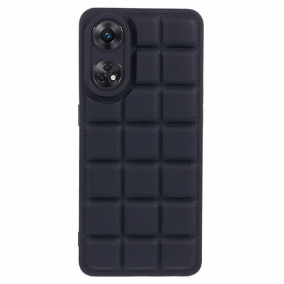 For Oppo Reno8 T 4G Case Down Jacket Anti-Scratch TPU Phone Cover