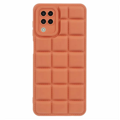 For Samsung Galaxy A22 4G (EU Version) Shockproof Case Down Jacket TPU Slim Phone Cover