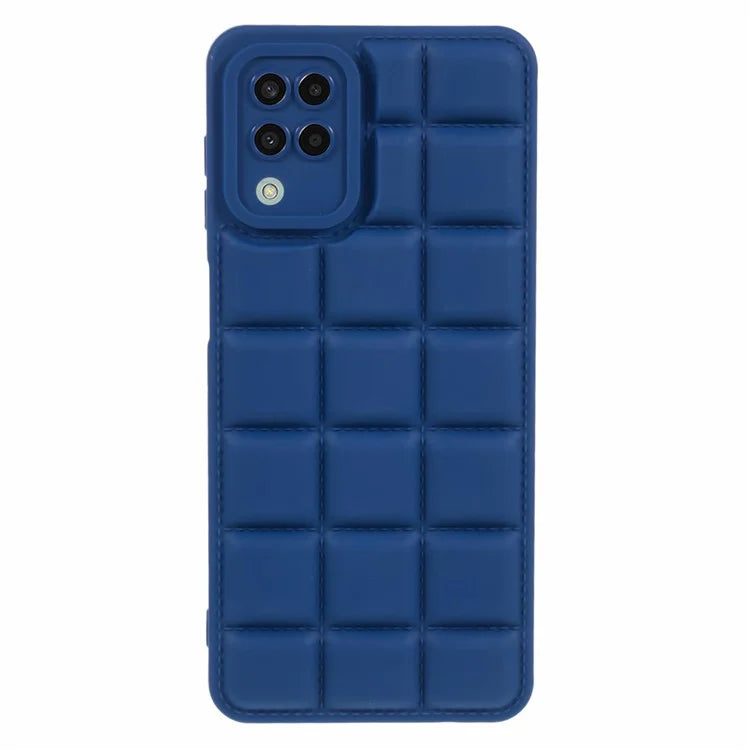 For Samsung Galaxy A22 4G (EU Version) Shockproof Case Down Jacket TPU Slim Phone Cover