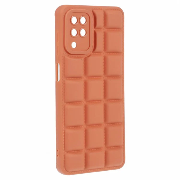For Samsung Galaxy A12 / M12 / F12 Phone Case Down Jacket TPU Back Cover
