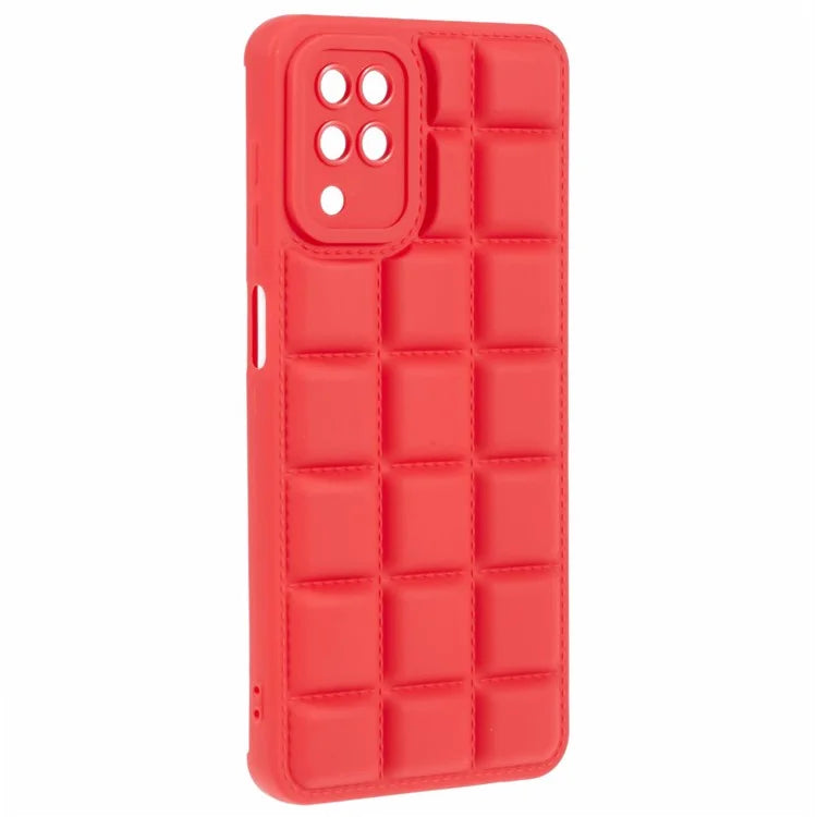 For Samsung Galaxy A12 / M12 / F12 Phone Case Down Jacket TPU Back Cover