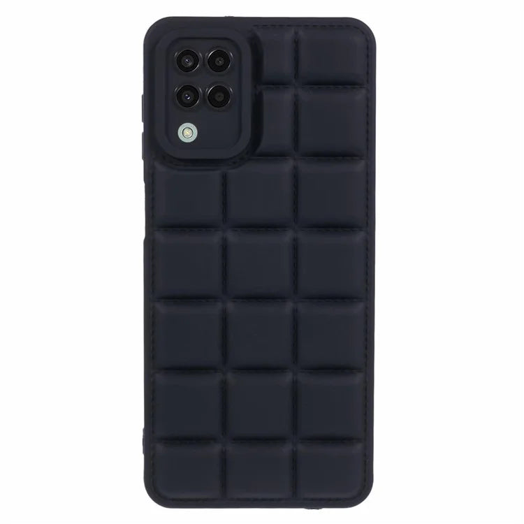 For Samsung Galaxy A12 / M12 / F12 Phone Case Down Jacket TPU Back Cover