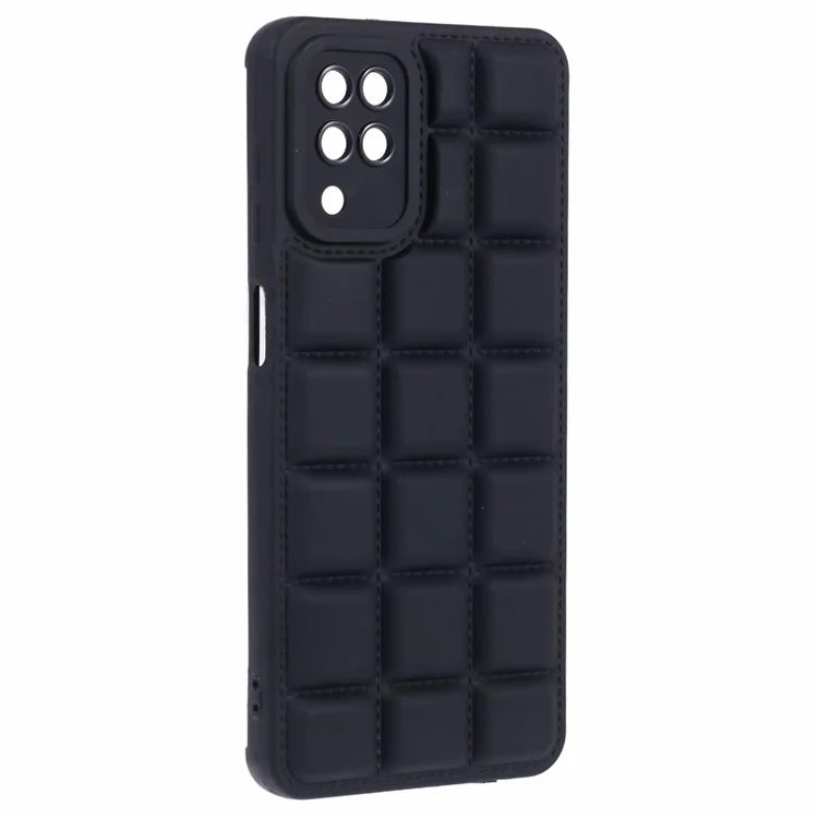 For Samsung Galaxy A12 / M12 / F12 Phone Case Down Jacket TPU Back Cover