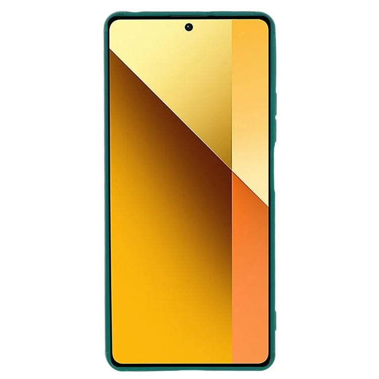 For Xiaomi Redmi Note 13 5G Cell Phone Case Down Jacket TPU Bump Proof Back Shellish Green