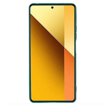 For Xiaomi Redmi Note 13 5G Cell Phone Case Down Jacket TPU Bump Proof Back Shellish Green